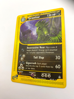 Pokemon Card - Non-Holo Tyranitar 40/147 Aquapolis *HP* e-Card Rare - Image 5