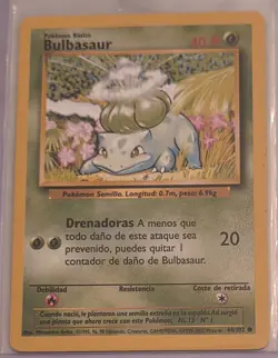 Bulbasaur 1999-2000 Pokemon SPANISH 44/102 Base Set Uncommon Card NM - Image 1