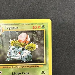 Pokemon TCG Spanish LP Ivysaur 30/102 Base Set Unlimited Uncommon Card WOTC - Image 3