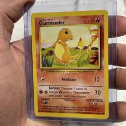 Pokemon CHARMANDER Card 46/102 Base Set NM SPANISH Common Unlimited WOTC Vintage - Image 2