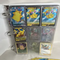 Pokemon Binder 240+ Cards Holos V Vmax Promos Etc Lot Bundle - Image 2