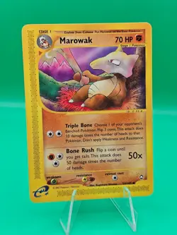 Pokemon TCG Card - Marowak 54/147 Aquapolis Uncommon Vintage E-Reader - Image 1