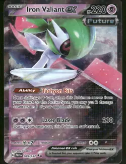 Pokemon Cards Iron Valiant ex 089/182 Paradox Rift Double Rare NM - Image 1