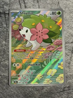 Pokemon TCG - Shaymin 185/182 - Destined Rivals Illustration Rare IR - NM Card - Image 1