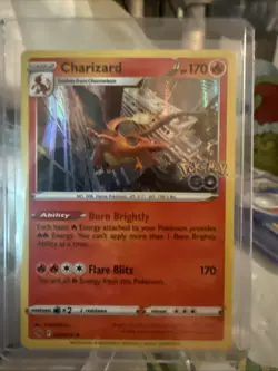 Pokemon TCG Charizard Holo Rare Card Pokemon Go 010/078 Near Condition Pack Fr - Image 2