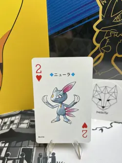 NM PACK FRESH 1999/2000 Lugia Pokemon Silver Poker Playing Card Sneasel - Image 1