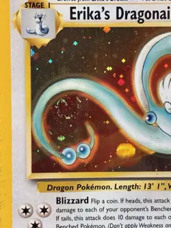 Erika's Dragonair *Beautiful SWIRL* Holo Rare Gym Heroes Card 4/132 (LP-MP) US - Image 2