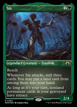 1x Six - Foil Etched Light Play MTG Magic - Kid Icarus - - Image 1
