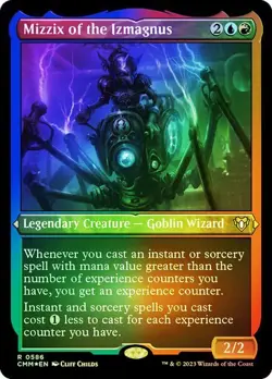 Mizzix of the Izmagnus FOIL ETCHED - 0586 - Rare - Commander Masters CMM MTG - Image 1