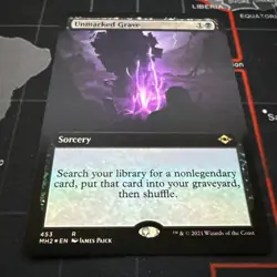 Near Mint x 1 Unmarked Grave - Foil - Extended Art Modern Horizons 2 Variants - Image 2