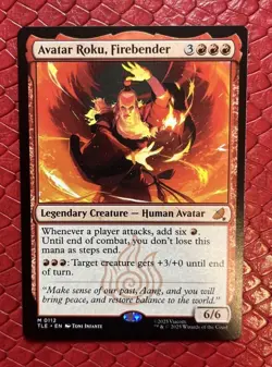 MTG Avatar Roku, Firebender Regular Avatar: the Last Airbender TLE - Image 1