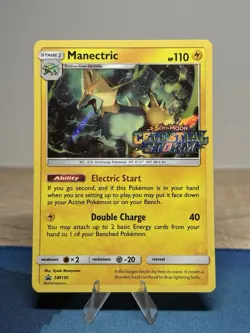 Manectric SM130 Sun And Moon SM Celestial Storm Prerelease Promo Stamped Pokemon - Image 1