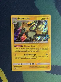 Manectric SM130 Sun And Moon SM Celestial Storm Prerelease Promo Stamped Pokemon - Image 2