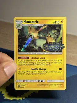 Manectric SM130 Sun And Moon SM Celestial Storm Prerelease Promo Stamped Pokemon - Image 3