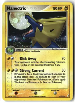 Manectric ⭐ 8/100 Holo Rare Crystal Guardians 2006 Pokemon NM - Image 1