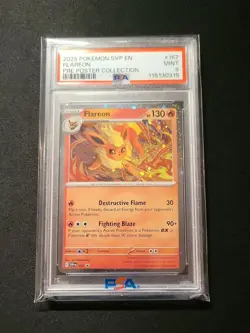 Flareon 167 Prismatic Evolutions Poster Collection SVP Promo PSA 9 MINT Pokemon - Image 1