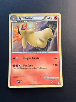 Typhlosion - 32/123 - Pokemon (Cosmos Holo) - Deck Exclusives - Holo Rare LP/MP - Image 1