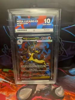 Mega Lucario EX 160/132 ACE 10 Secret Rare Mega Evolution Pokemon TCG - Image 1