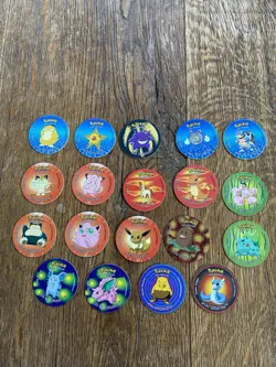 1st Edition Pokemon Tazos 2000 Cheetos/walkers, 19 Pieces - Image 1