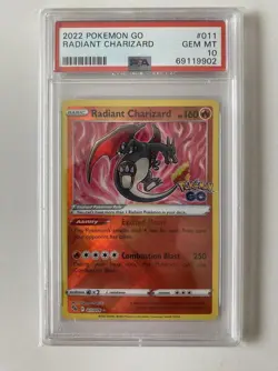 Radiant Charizard 011/078 Pokemon Go PSA 10 - Image 1