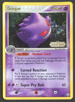 Pokemon TCG: Gengar 5/92 EX Legend Maker Reverse Holo Stamped LP+ - Image 1