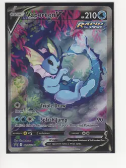 Pokemon TCG- Vaporeon V SWSH181 SWSH: Sword & Shield Black Star Promo - Image 1