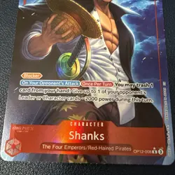 One Piece [OP-12] Shanks OP12-008 Alternate Art - Image 3