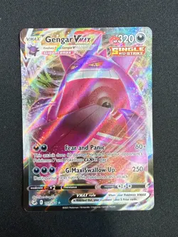 Pokemon Gengar VMAX TCG Card Fusion Strike 157/264 Near Mint Condition - Image 1