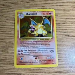 Pokemon TCG Charizard 4/102 Base Set Holo Rare Charizard Trading Card - Image 1