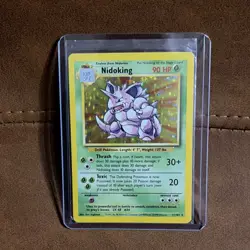 Pokemon Nidoking Base Set Holo Rare Card 90 HP 11/102 English 1999 - UNOPENED - Image 1
