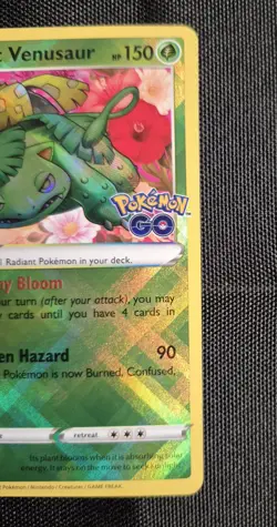 Radiant Venusaur 004/078 Pokemon Go Card Holo - Image 2