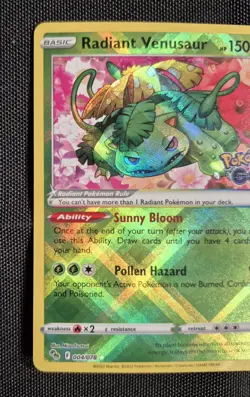 Radiant Venusaur 004/078 Pokemon Go Card Holo - Image 3