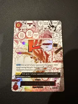 Honesty Impact English OP11-018 R Parallel a Fist of Divine Speed One Piece Card - Image 1