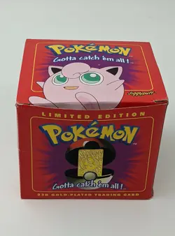 1998 Limited Edition 23K Gold-Plated Pokemon Trading Card - Jigglypuff -Unopened - Image 1