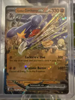 Pokemon TCG Cynthia's Garchomp EX Double Rare Holo Card #104/182 Destined Rivals - Image 2