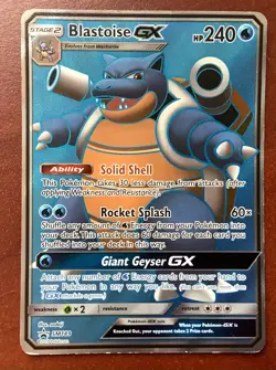 Blastoise GX SM189 Sun & Moon Black Star Promo Pokemon Card - Image 1