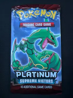 Pokemon 2009 Platinum Supreme Victors Booster Pack of 10 Cards -Rayquaza Art 820650105005 - Image 1