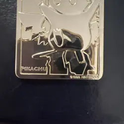 1999 Pokemon Burger King 23K Gold Plated Pokemon Card - Pikachu 🔥 - Image 3