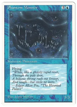 Magic: The Gathering (MTG 4th Edition) 1995 - Phantom Monster - Image 1