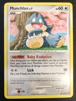 Munchlax 68/100 Diamond & Pearl Majestic Dawn Pokemon Non Holo - Image 1