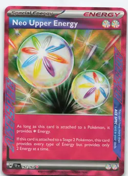Neo Upper Energy 162/162 ACE SPEC Rare Holo SV05: Temporal Forces NM Pokemon - Image 1