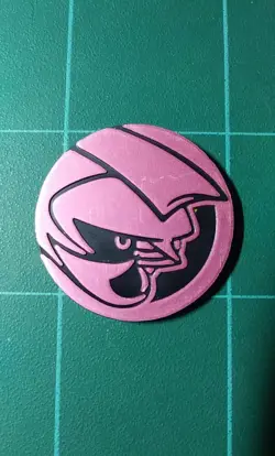 Pokemon TCG Flip Coin Pink Palkia Holo Diamond & Pearl Infinite Space Theme Deck - Image 1