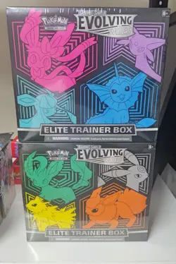 Pokemon TCG 2x Evolving Skies Elite Trainer Boxes ETB Factory Sealed Plastic Rip - Image 2