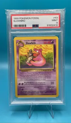 1999 Pokemon Fossil Slowbro #43 PSA 9 Mint Vintage WOTC 🔥 - Image 1