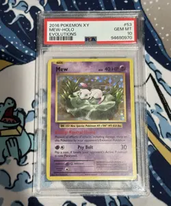 Pokemon Mew 53/108 Holo Rare XY Evolutions PSA 10 GEM MINT - Image 1