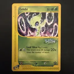 Pokemon Vintage Wizards Black Star Movie Promo Celebi #50 -Pokemon 4 Ever -2002 - Image 1