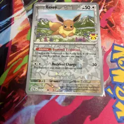 Eevee - (Pokemon Day 2025) (Reverse Cosmos Holo) 074/ 131 NM Pokemon TCG - Image 2