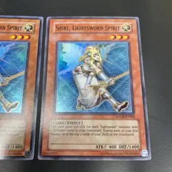 Yugioh - Shire, Lightsworn Spirit SOVR-EN082 SUPER VLP/NM X2 - Image 3