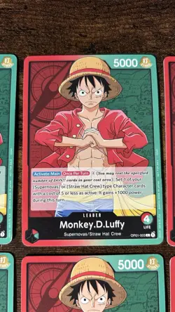 One Piece Pre-Errata Luffy OP01-003 Demo Deck Leader X 10 Alpha “not for sale” - Image 4
