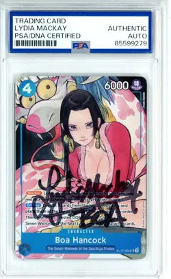 PSA Signed Lydia Mackay One Piece Boa Hancock (Illustration Box Vol.1) ST17-004 - Image 1